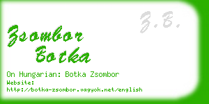 zsombor botka business card